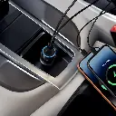 Porodo Blue Riva 60W Dual USB-C Car Charger with Indicator Light - Black6.webp