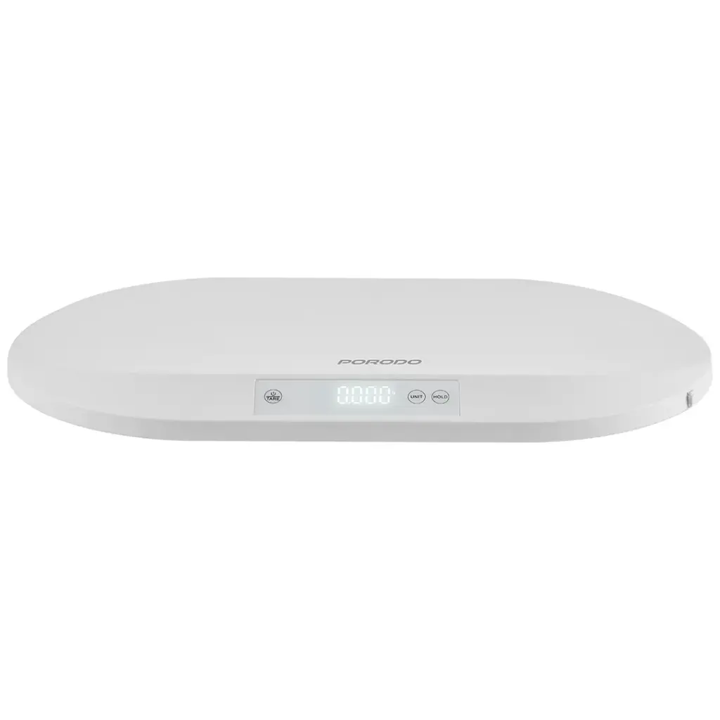 Porodo Lifestyle Minimeasure Electric Digital Baby Scale with Measuring Tape - White3.webp