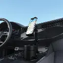 Porodo Blue Cradle Car Cup Phone Holder with Adjustable Arm - Black4.webp