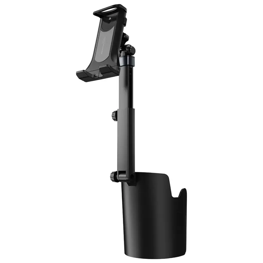 Porodo Blue Cradle Car Cup Phone Holder with Adjustable Arm - Black.webp