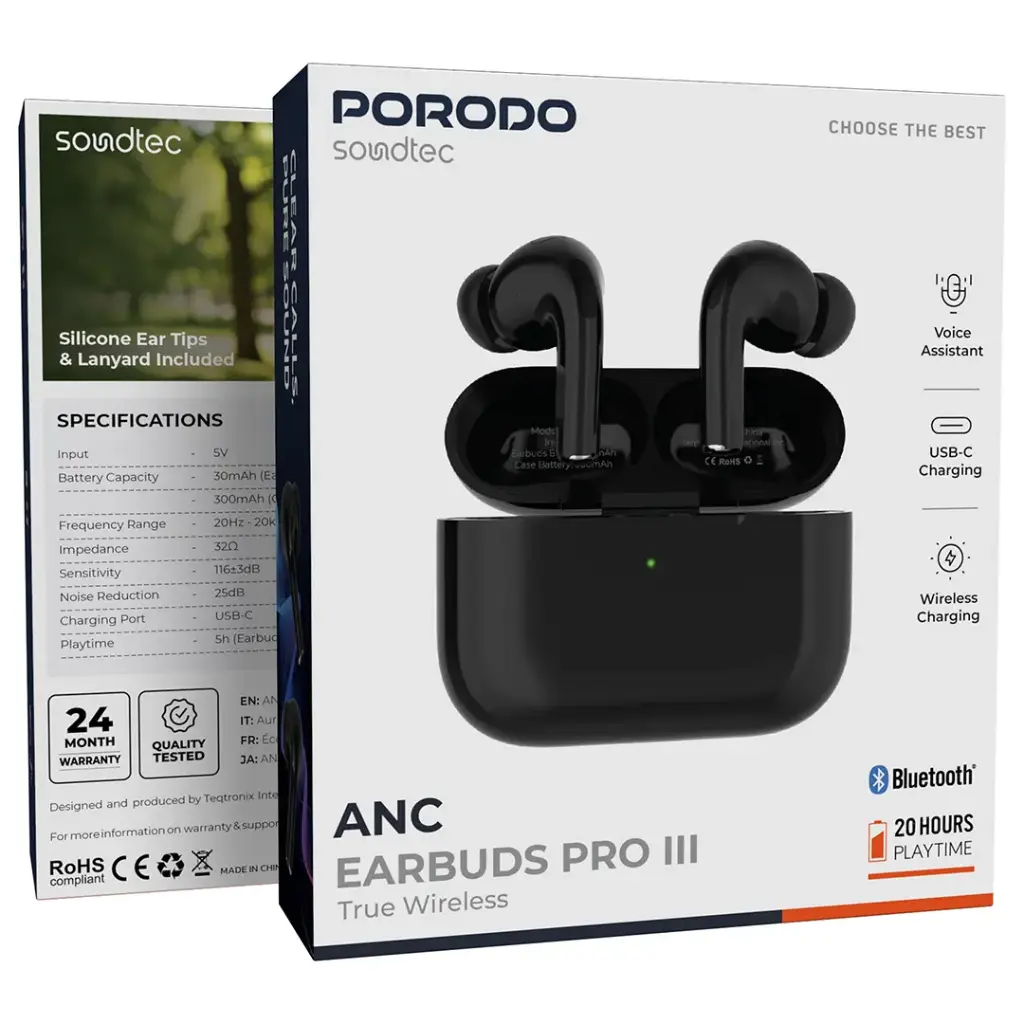 Porodo Soundtec ANC True Wireless Earbuds Pro III1.webp