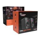 Porodo Gaming Stereo Gaming Speakers Volume Knob Control