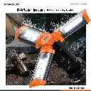 Porodo Lifestyle 9000mAh Work Lantern Foldable Multi-Mode LED Light with Tripod Base & Hook - Orange2.webp