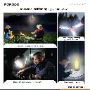 Porodo Lifestyle 9000mAh Work Lantern Foldable Multi-Mode LED Light with Tripod Base & Hook - Orange3.webp