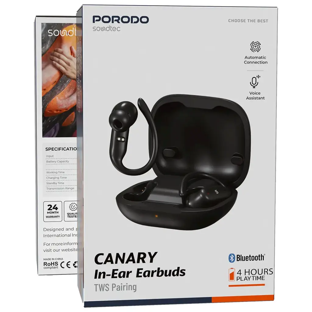 Porodo Soundtec Canary In-Ear Earbuds with TWS Pairing.webp