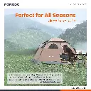 Porodo Lifestyle 4-Person Easy Pop-Up Automatic Camping Tent - Light Brown.webp