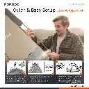 Porodo Lifestyle 4-Person Easy Pop-Up Automatic Camping Tent - Light Brown3.webp