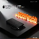 Porodo Piano 10000mAh Power Bank with Integrated Cables - Black.webp