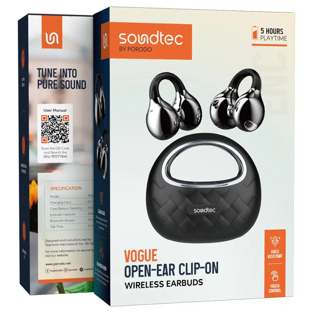 Porodo Soundtec Vogue Open-Ear Clip-on Wireless Earbuds12.webp