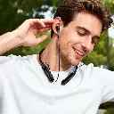Porodo Blue Wireless Magnetic Neckband Earbuds Dual Bluetooth Pairing - Black2.webp