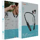 Porodo Blue Wireless Magnetic Neckband Earbuds Dual Bluetooth Pairing - Black3.webp