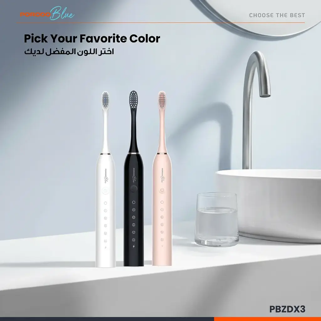 Porodo Blue Electric Toothbrush with Memory Function13.webp