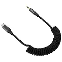 Porodo Coiled Aux Cable with Tangle-Free Design - Black6.webp