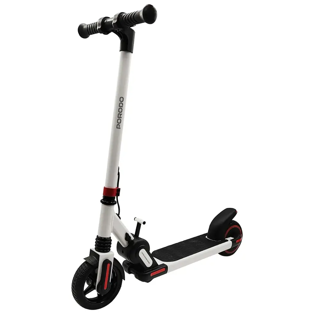 Porodo Vim Kids Electric Scooter - White3.webp