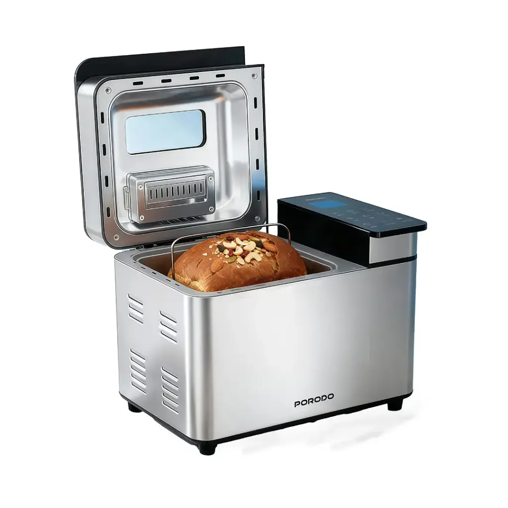 Porodo Lifestyle Khabaz Stainless Steel Automated Bread Maker with 25 Preset Programs - Black8.webp