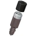 Porodo Shave N Drive Multi-Function Car Charger with Shaver Head - Brown2.webp