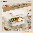 Porodo Lifestyle Heatmate Waterless Electric Lunch Box with Smart Thermostat Control - White4.webp