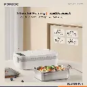 Porodo Lifestyle Heatmate Waterless Electric Lunch Box with Smart Thermostat Control - White3.webp