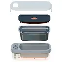 Porodo Lifestyle Heatmate Waterless Electric Lunch Box with Smart Thermostat Control - White7.webp