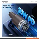 Porodo Shave N Drive Multi-Function Car Charger with Shaver Head - Brown7.webp