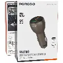 Porodo Valtro Multi-Port Car Charge with USB Fast Charging - Brown6.webp
