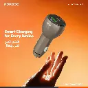 Porodo Valtro Multi-Port Car Charge with USB Fast Charging - Brown3.webp