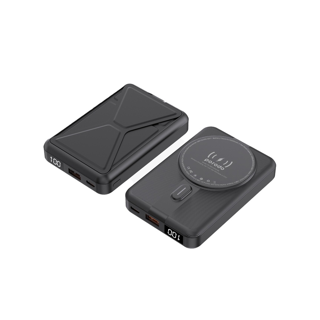 Porodo 10000mAh Digital MagSafe Power & Stand 