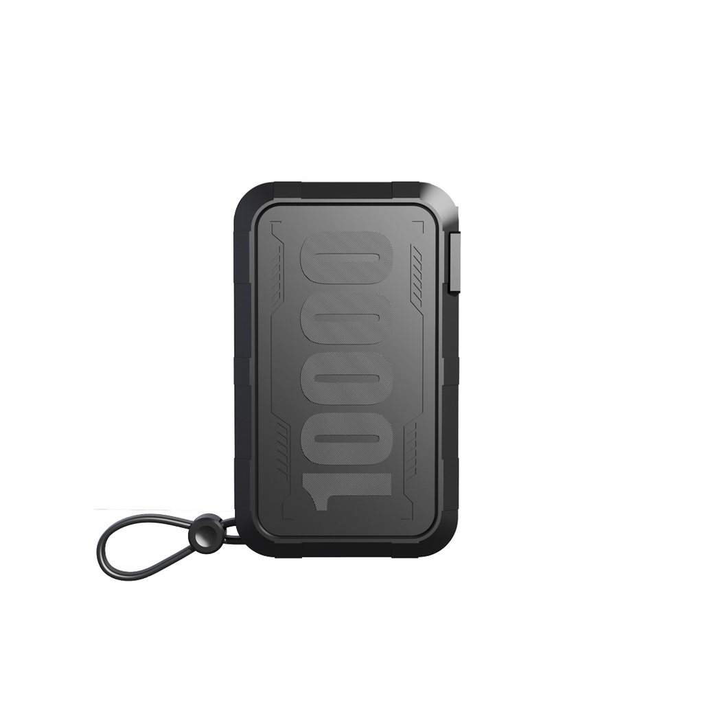 Porodo 10000mAh Wall Charger Power Bank - Black