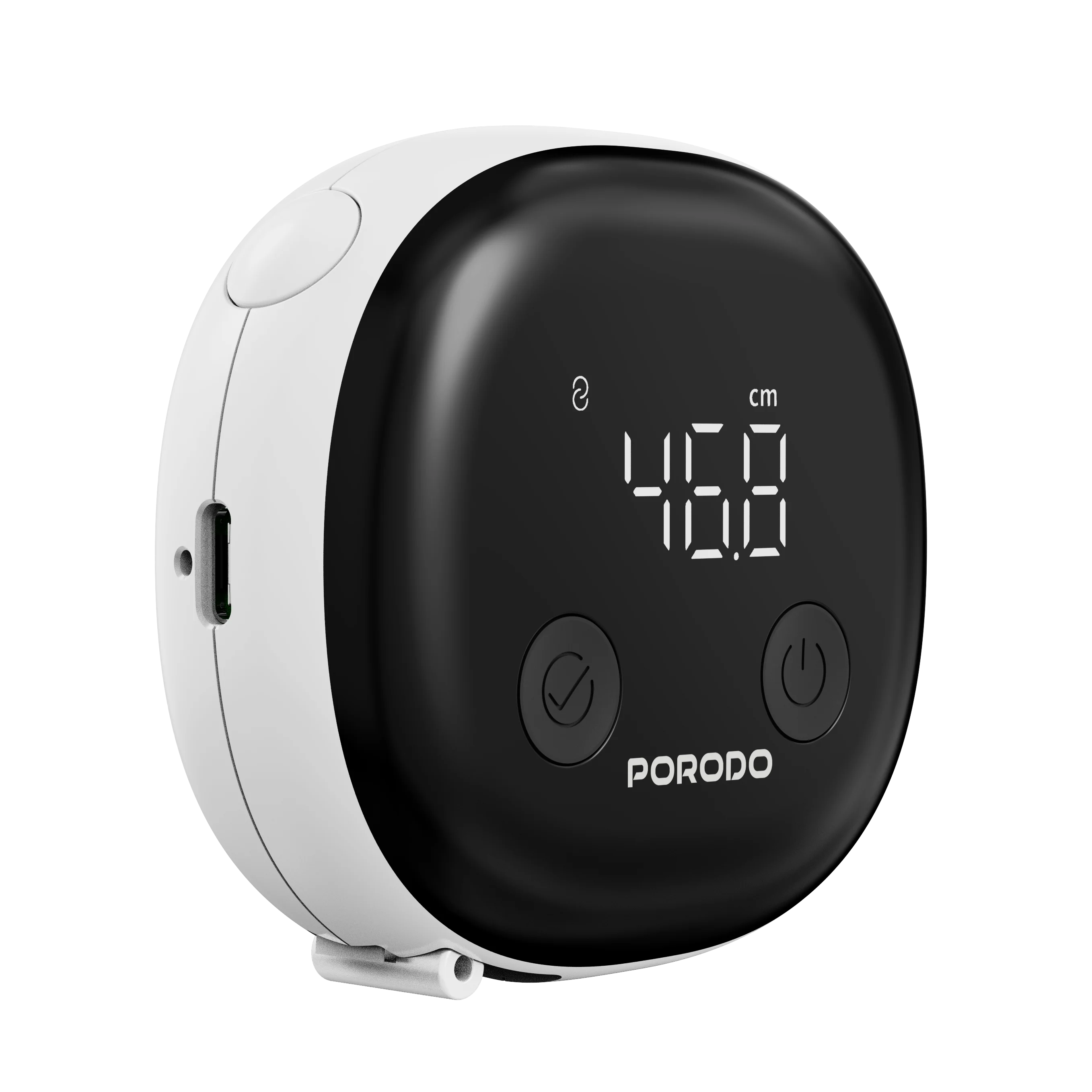 Porodo Metrice Smart Body Tape Measure with Bluetooth - White