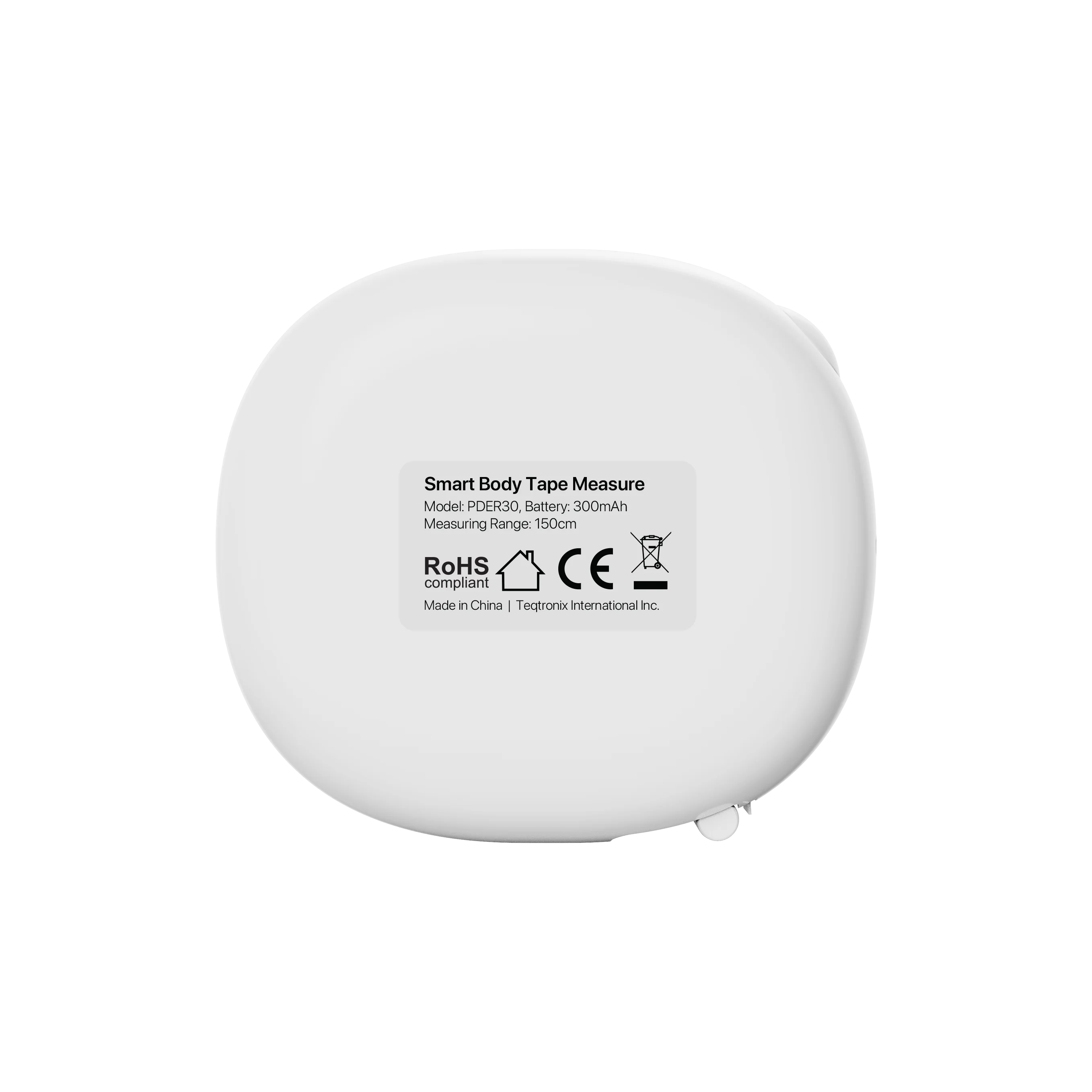 Porodo Metrice Smart Body Tape Measure with Bluetooth - White