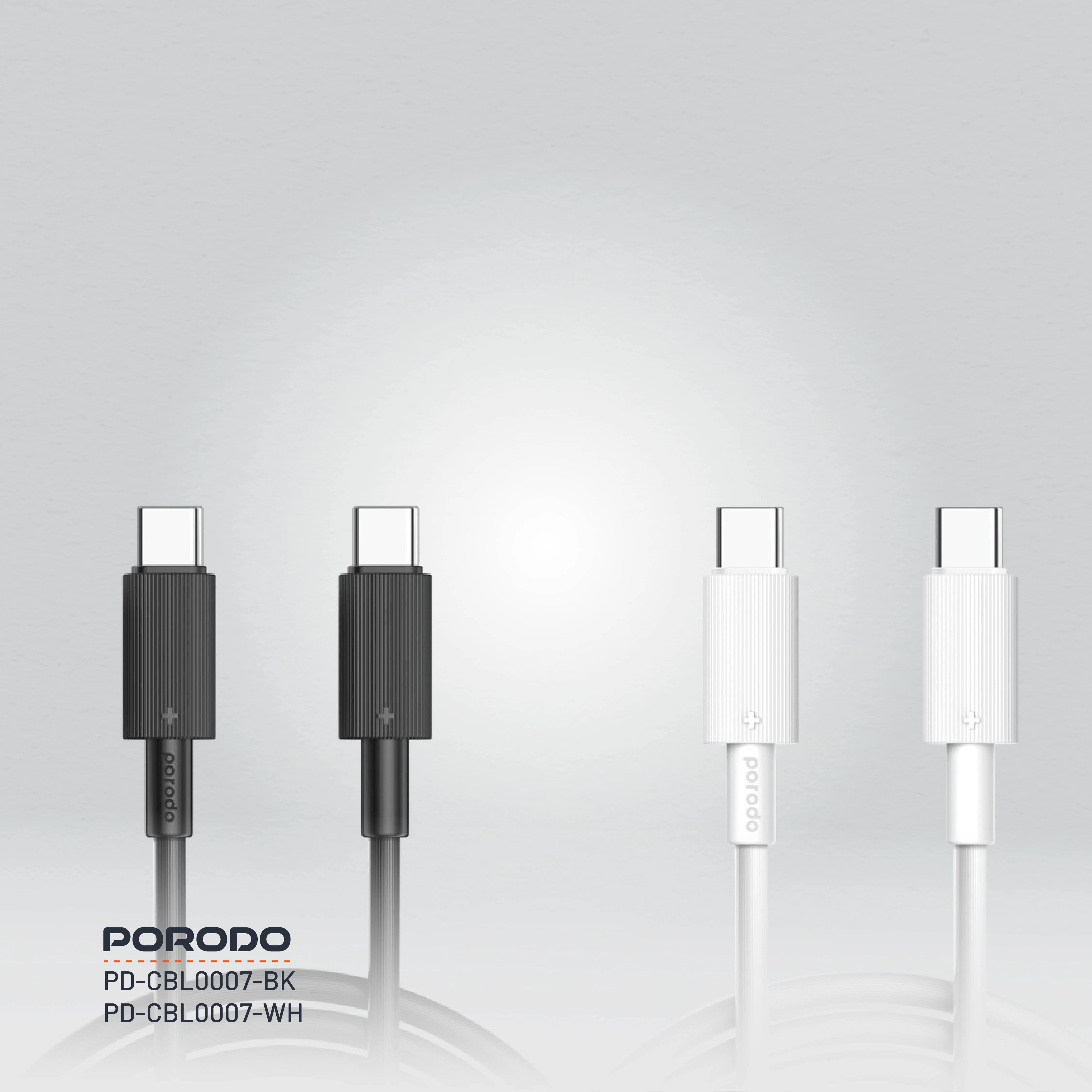 Porodo USB-C to USB-C Durable Charging Cable 3M Black (PDCBL0007BK)
