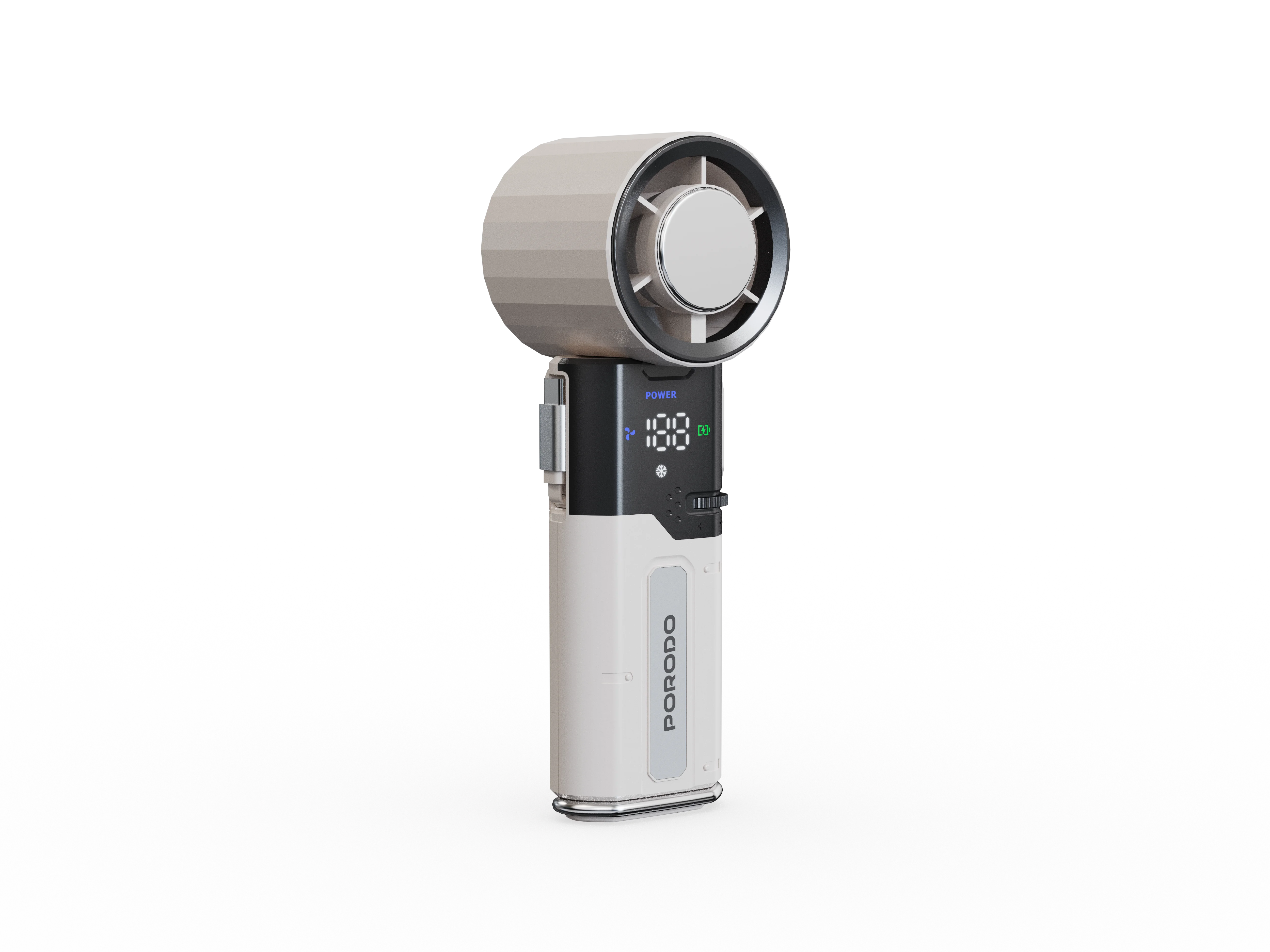 Porodo Lifestyle Chillo Plus Rechargeable Ice Cooling Fan (PDLFSTMF120WH)