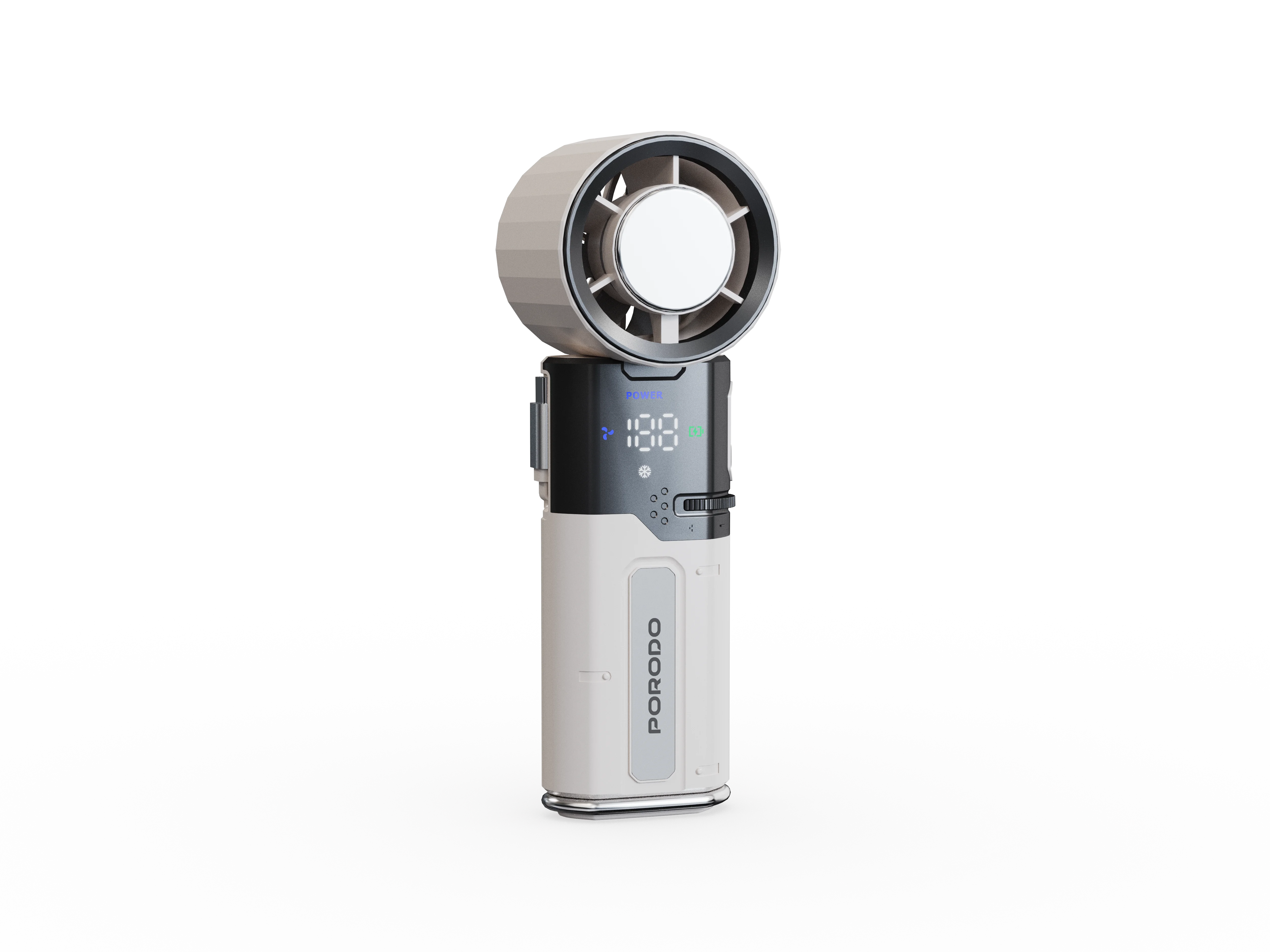 Porodo Lifestyle Chillo Plus Rechargeable Ice Cooling Fan (PDLFSTMF120WH)