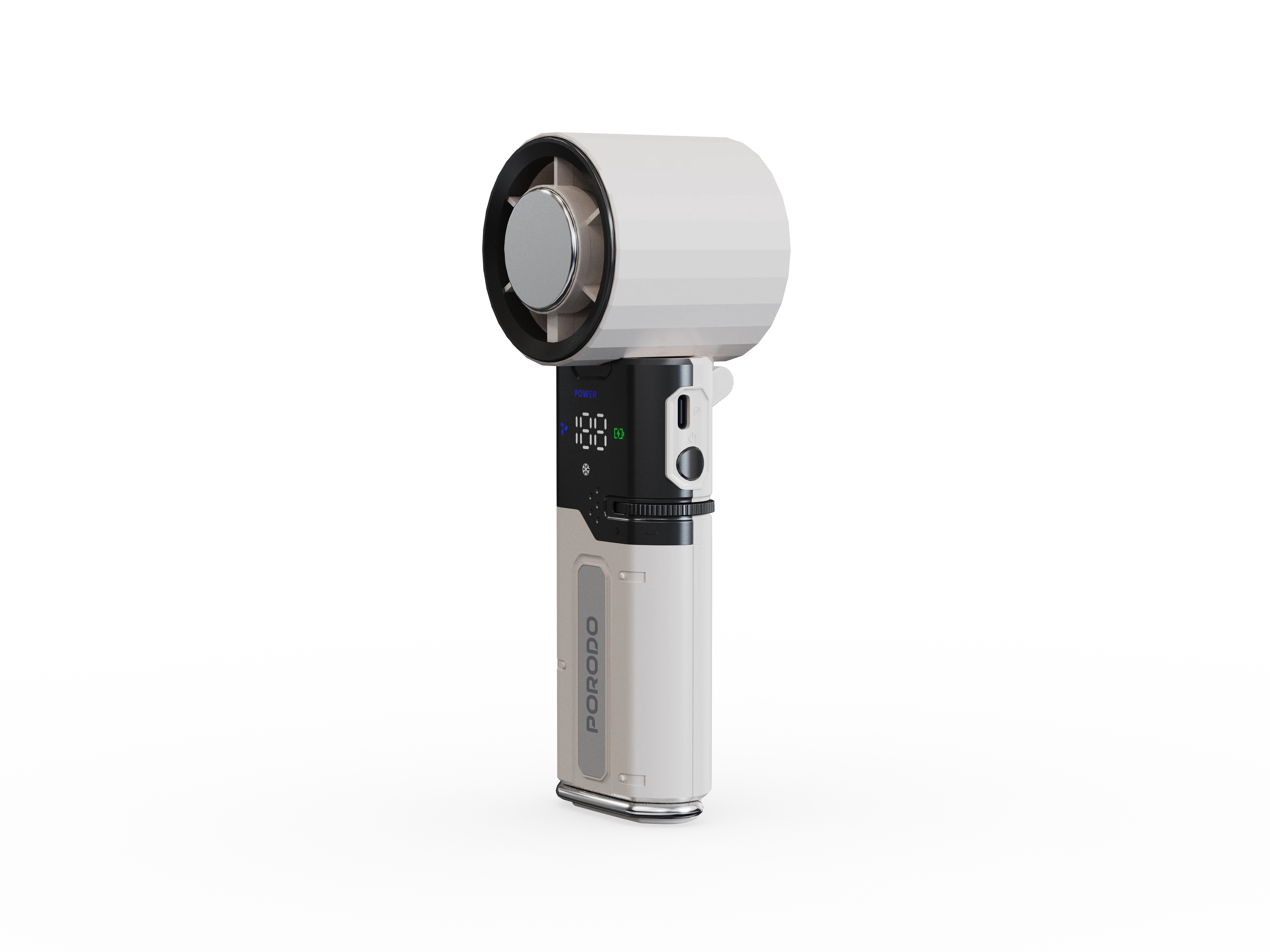 Porodo Lifestyle Chillo Plus Rechargeable Ice Cooling Fan (PDLFSTMF120WH)