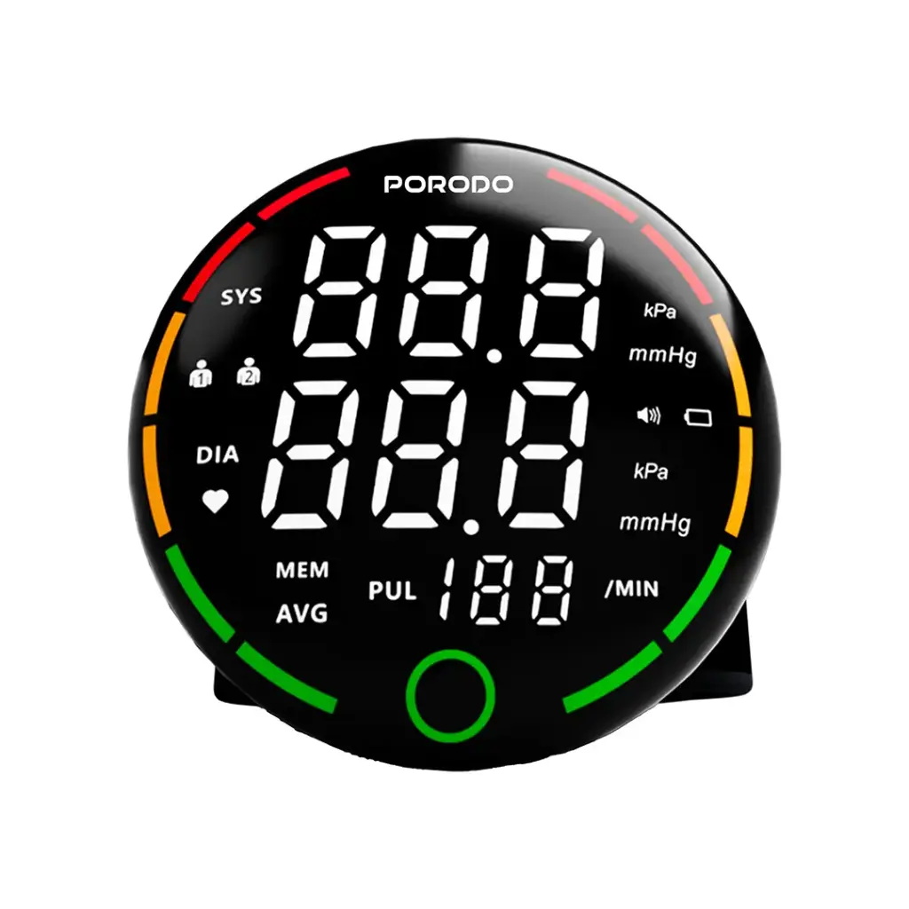 Porodo LiveOn - Digital Blood Pressure Monitor with One-Key Measure - Black2.webp