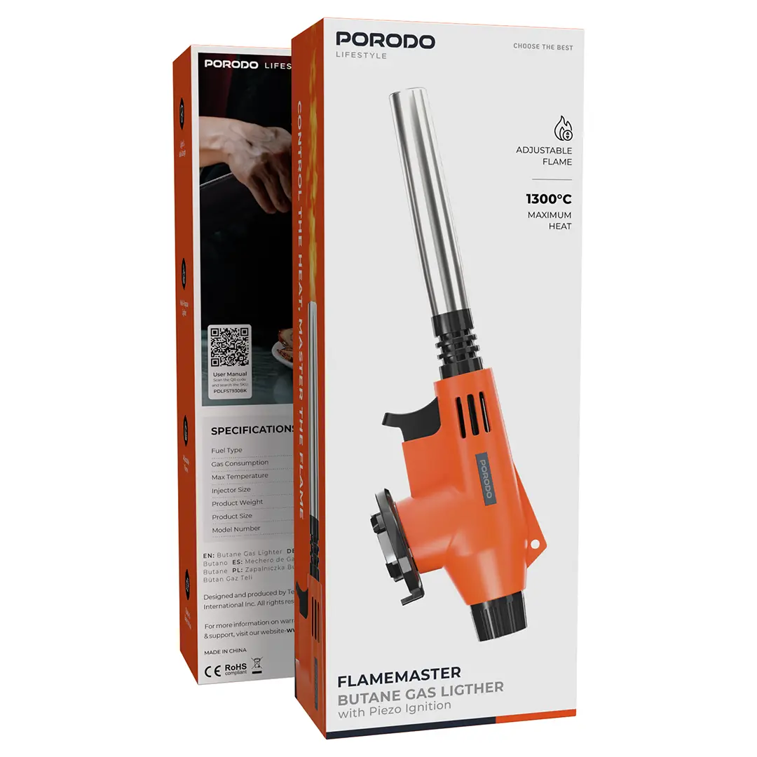 Porodo Lifestyle Flamemaster Butane Gas Lighter