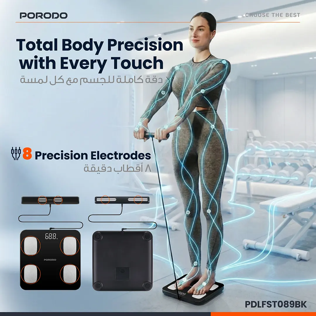 Porodo Lifestyle Precise Analysis Smart Scale