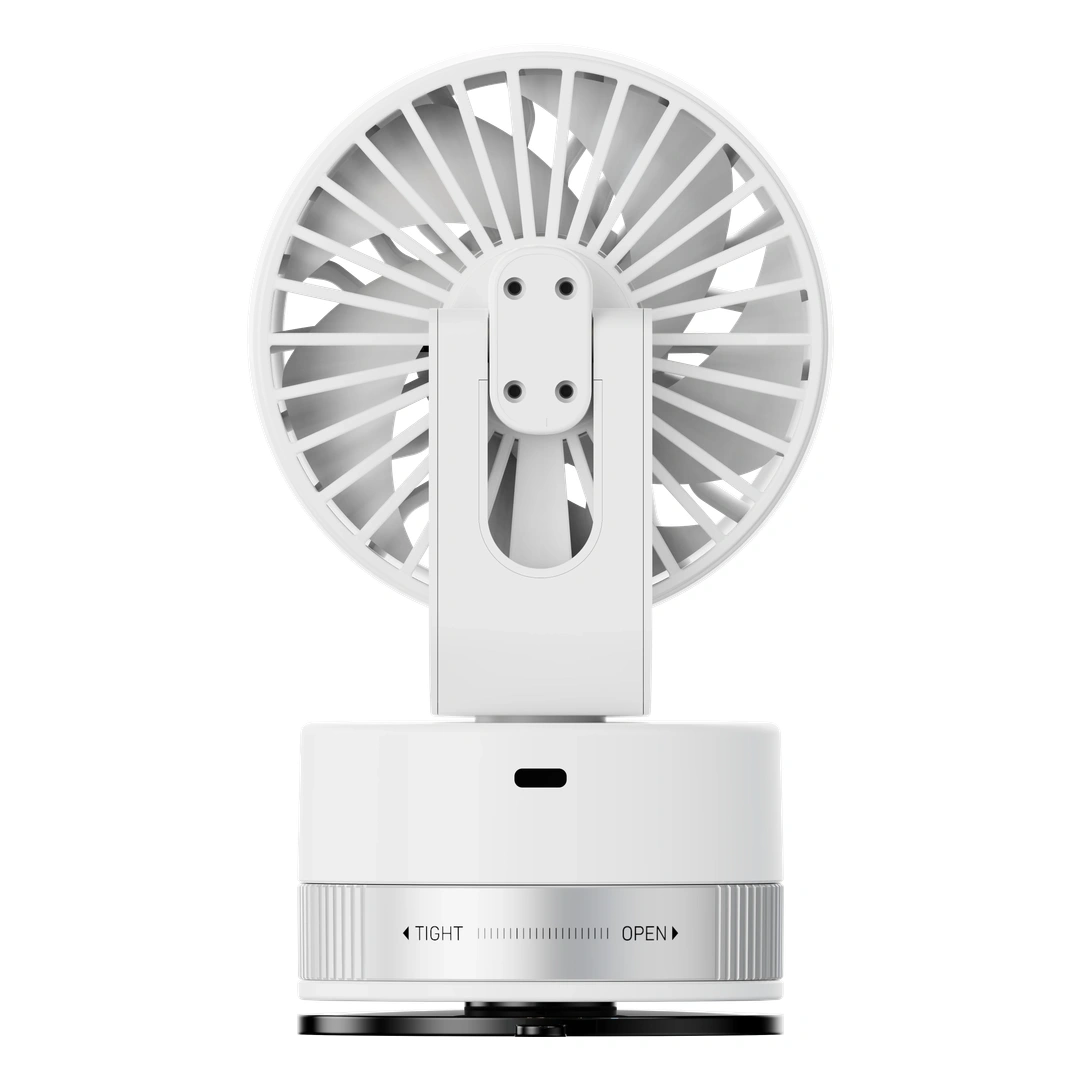 Porodo Chillo Luxe Suction Cup Fan 4000mAh - White