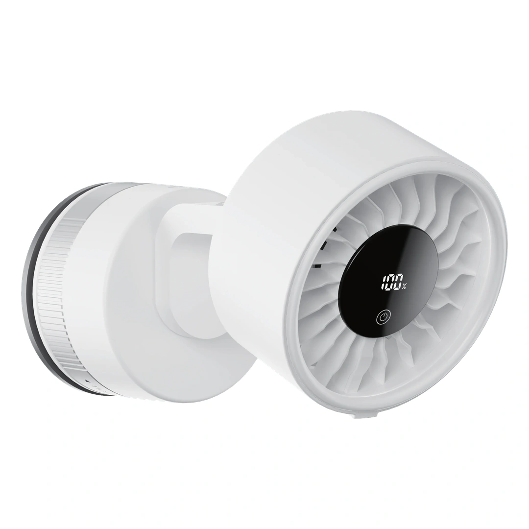 Porodo Chillo Luxe Suction Cup Fan 4000mAh - White