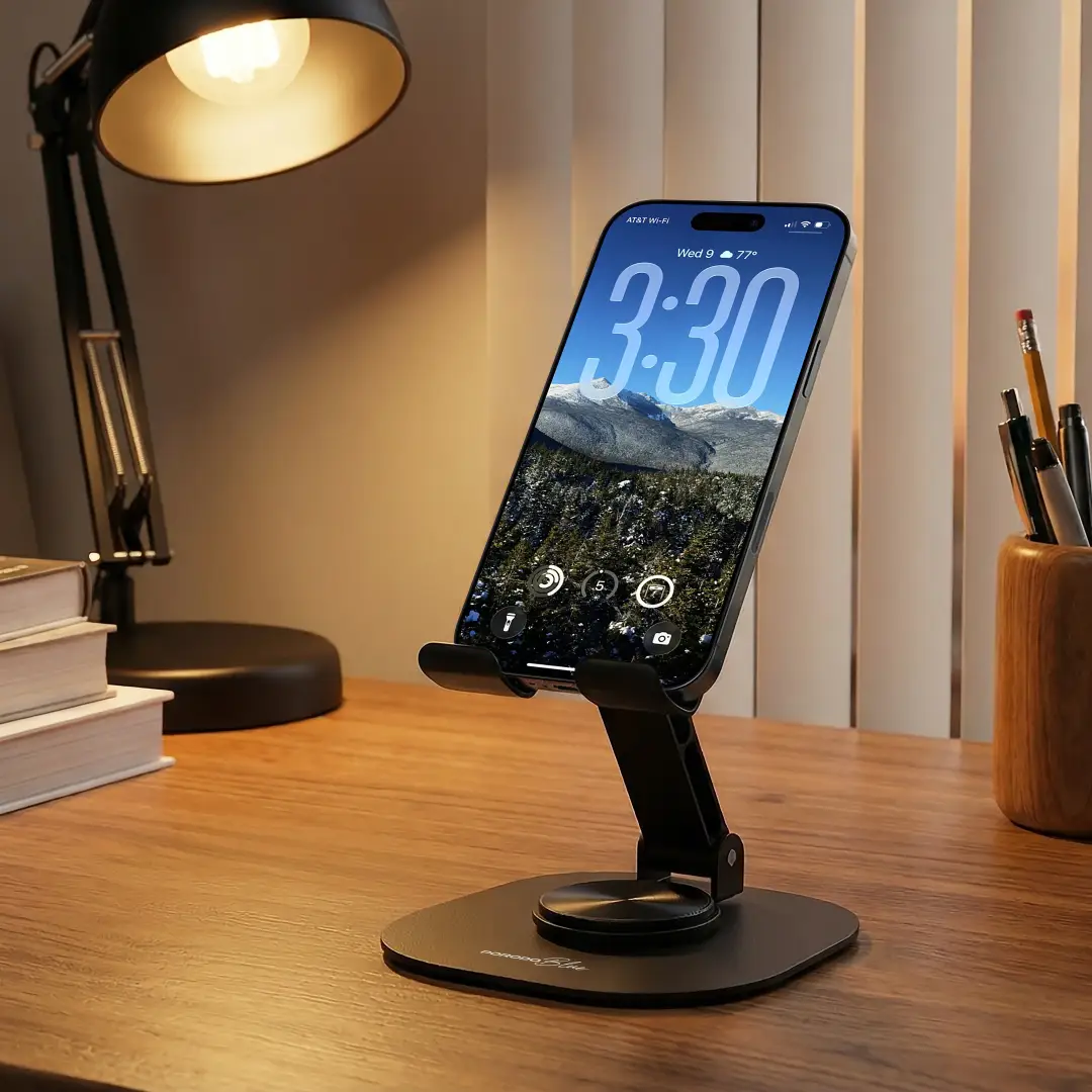 Porodo Blue Flexa 360° Rotatable Phone Holder - Black