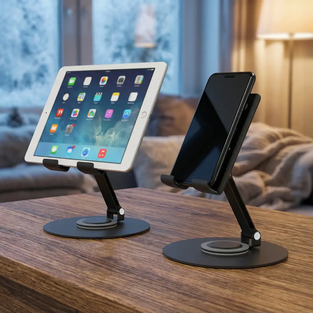Porodo Blue 360° Rotatable Tablet Holder - Black