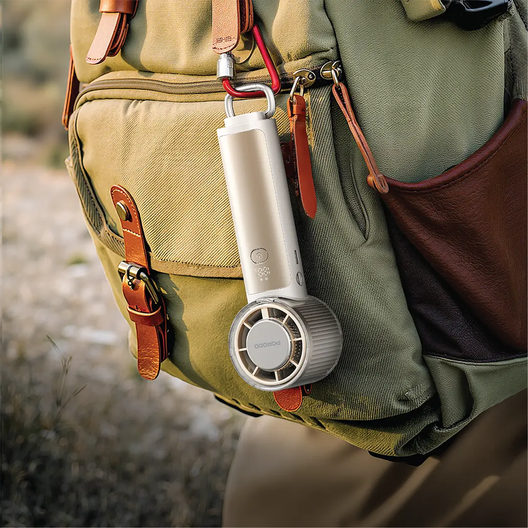 Porodo Lifestyle Chillo Cryo Foldable Handheld Fan - Beige