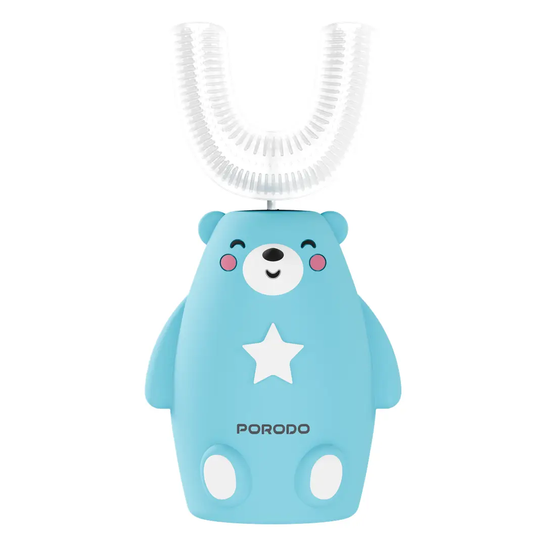 Porodo Totlo Kids' Electric Silicone Toothbrush - Blue
