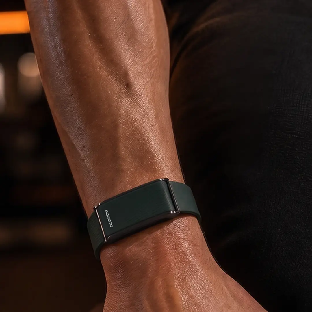 Porodo Trackfit Screenless Silicone Fitband Green