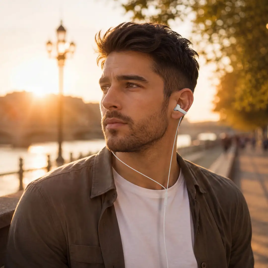 Porodo Voxes Clip-On USB-C Wired Earphones (PDFM3346CWH)