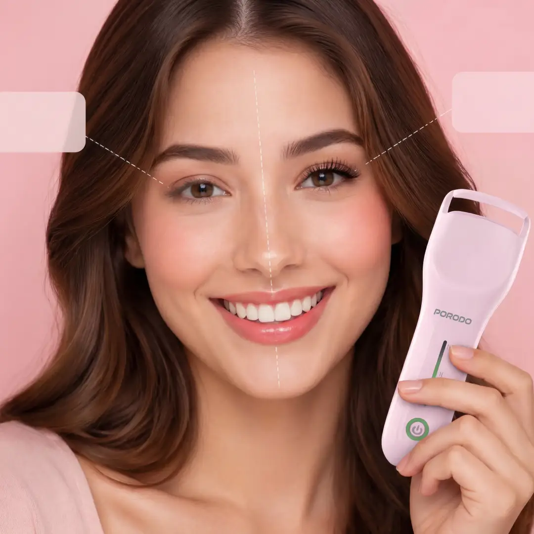 Porodo Lifestyle Fleuris Rechargeable Heated Eyelash Curler - Pink