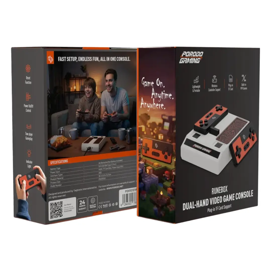 Porodo Gaming RUNBOX Dual-Hand Video Game Console