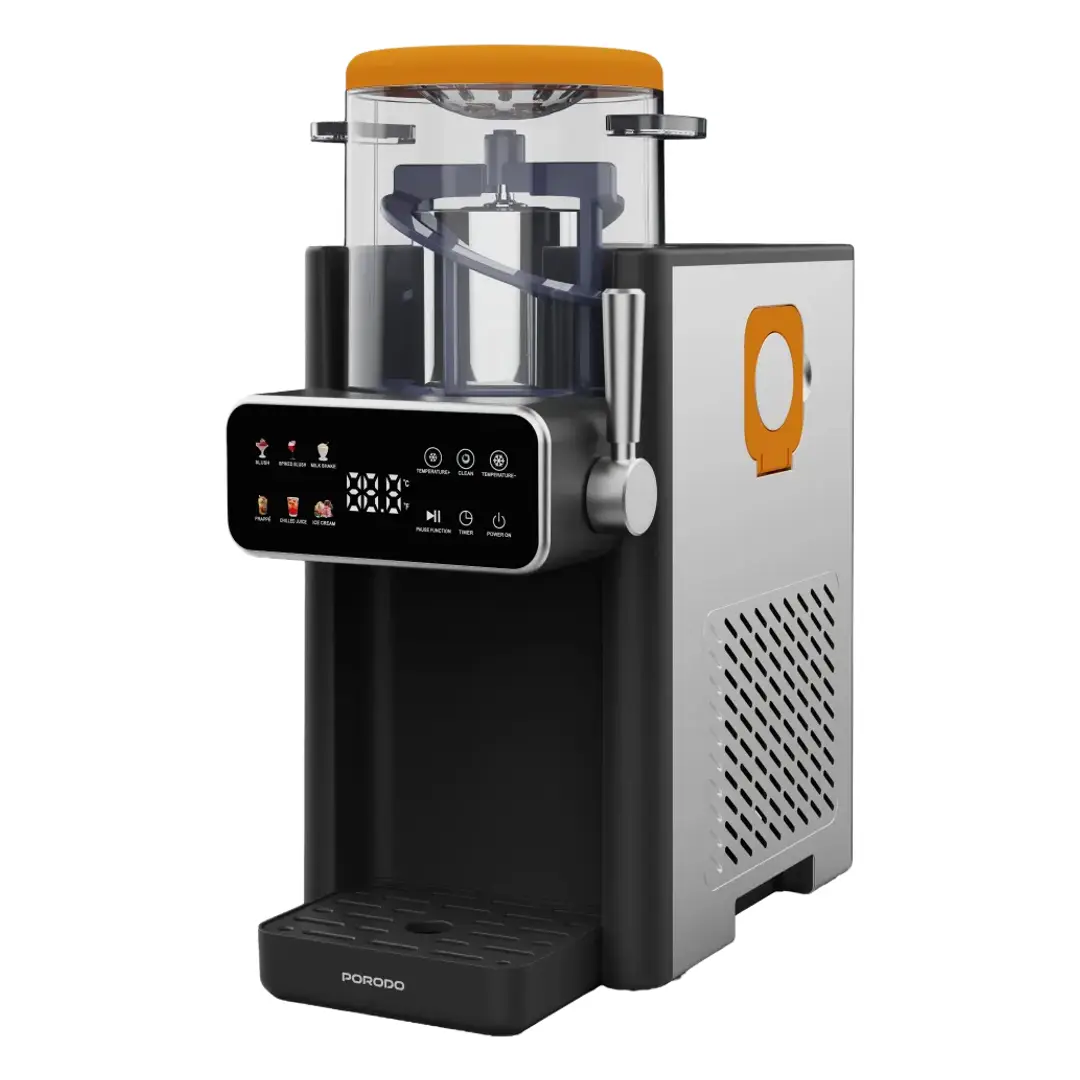 Porodo Lifestyle Frappé Ice Cream & Slushie Maker - Black & Orange