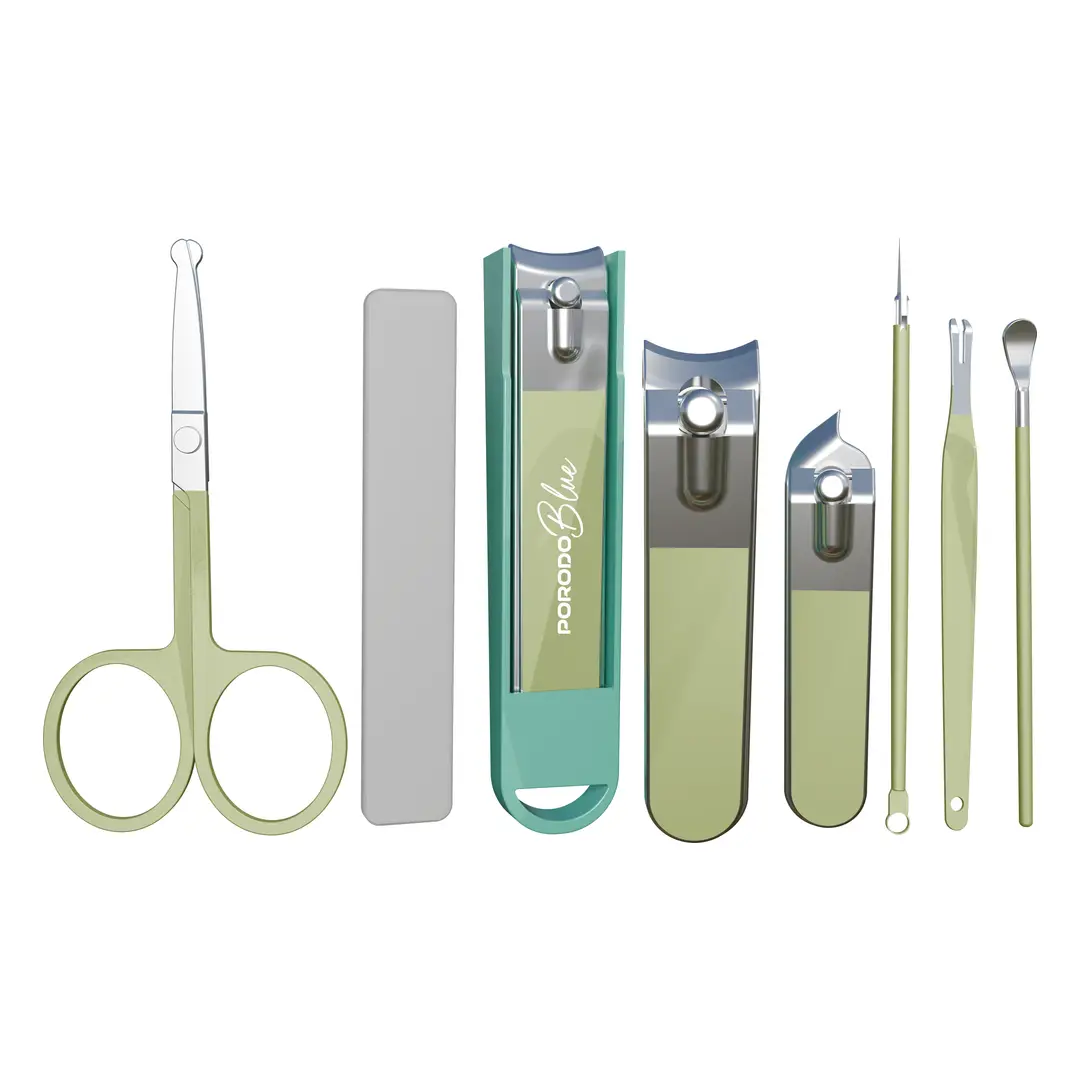 Porodo Lifestyle Mini Pocket Nail Kit 8-in-1 (PB10GN)