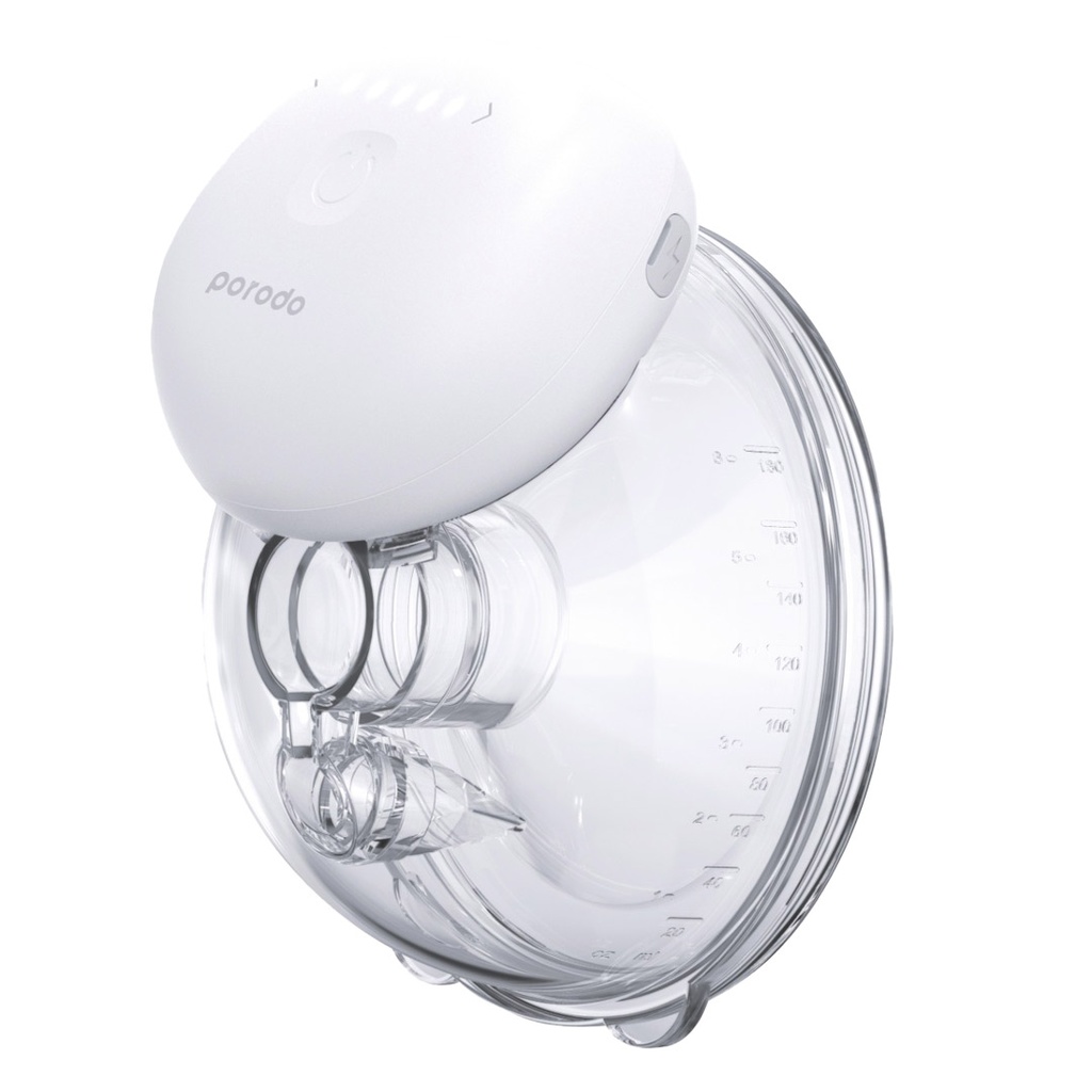 Porodo Lifestyle Wearable Motorised Breast Pump - White